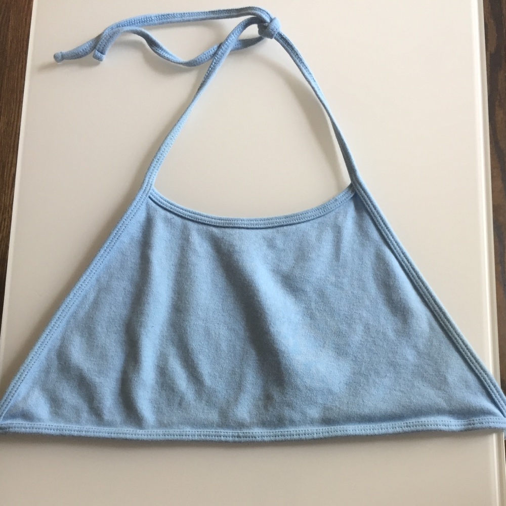 American Apparel | Baby Blue Ponte Halter